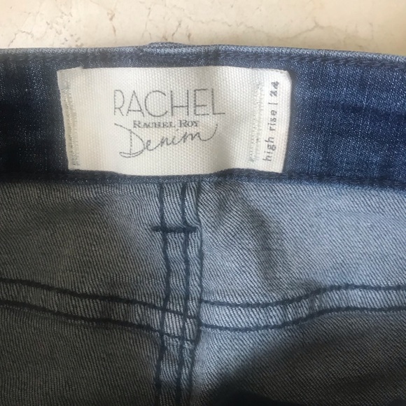 Rachel Roy Destructed Med Blue Jeans - Picture 4 of 7